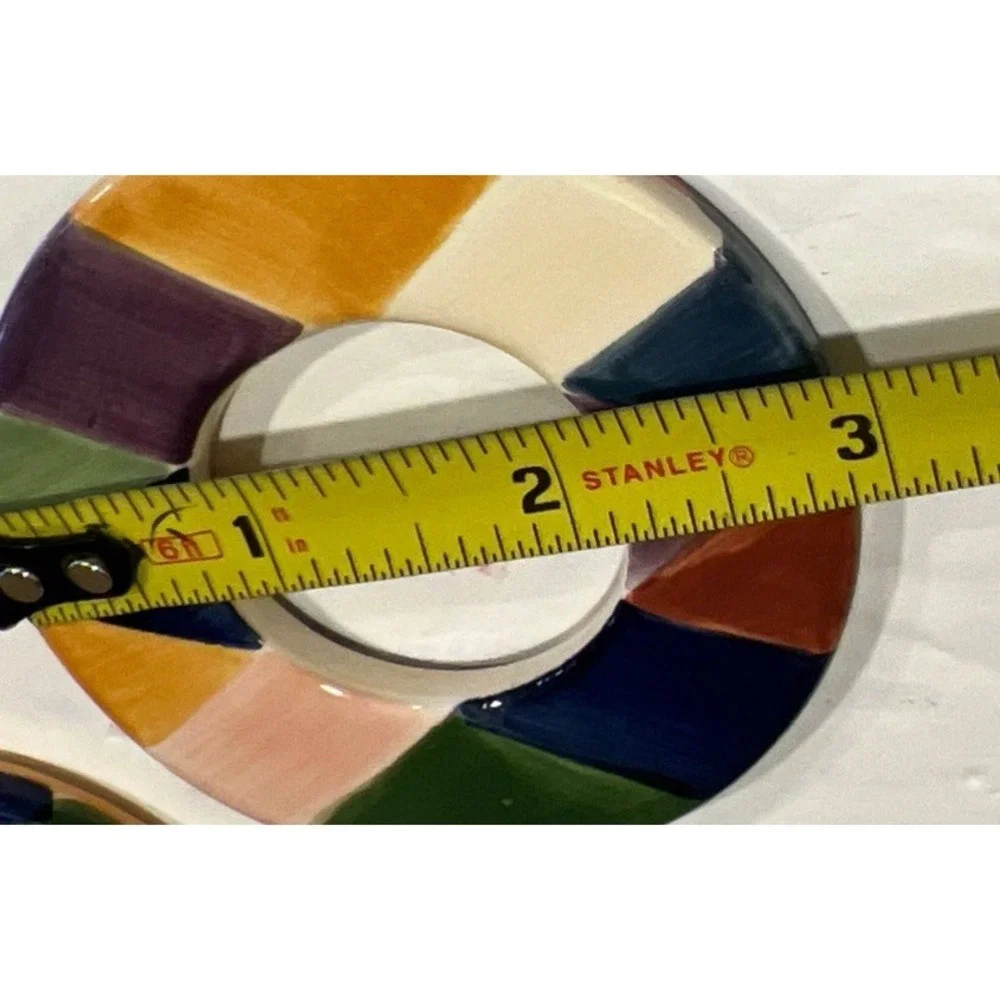 Set‎ Of 3 Tabletops Unlimited Carnival Napkin Ring Colorful 3